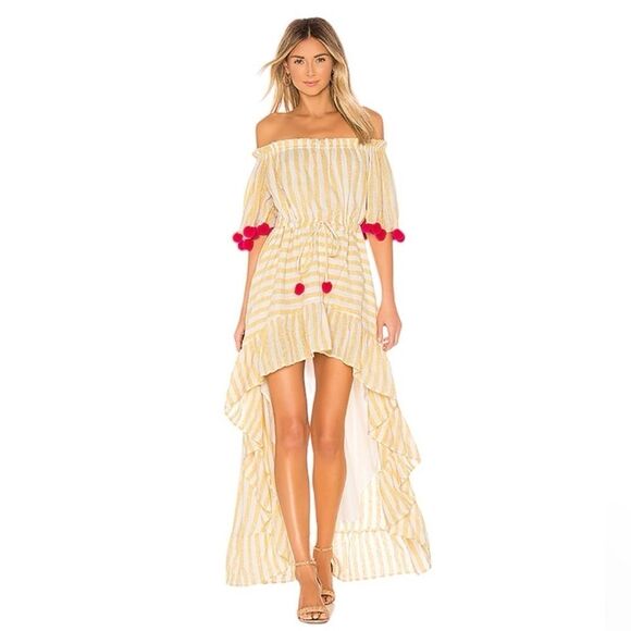 Revolve Dress Womens Alena Dress in Portofino Yellow & Pink Sundress Small NWT - Picture 1 of 5